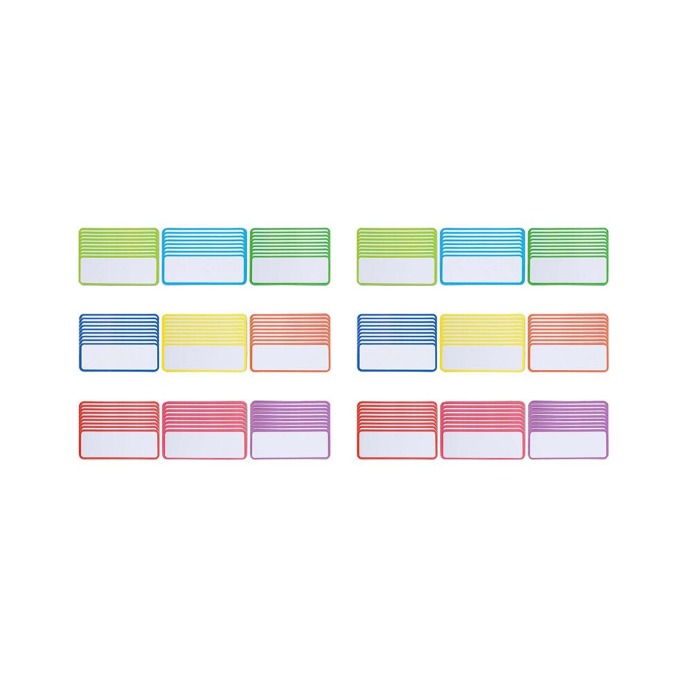 108 Pcs Magnetic Dry Erase Labels Reusable Strips Classroom Name Tags Writable Blank Magnet Cards Erasable Fridge Memo 6031362781690