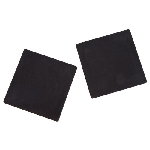 100mm x 100mm Plastic Ribbed Square End Caps Cover Tube Inserts 8 Pcs 2