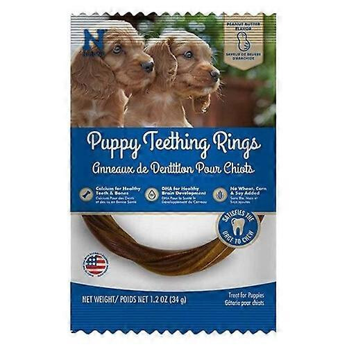 N-Bone Puppy Teething Rings Peanut Butter Flavor, 1 count