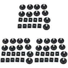 30 Zestawów 45mm Podstawa Dia Regulowana Stopka Poziomująca 25mm x 25mm Zestaw Wkładek do Rur Kwadratowych