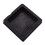 100mm x 100mm Plastic Ribbed Square End Caps Cover Tube Inserts 6 Pcs 6
