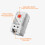 2X Mechanical Thermostat, KTO011 0-60Celsius Adjustable Compact Normally Close(N.C) Temperature Controller ,Red 6