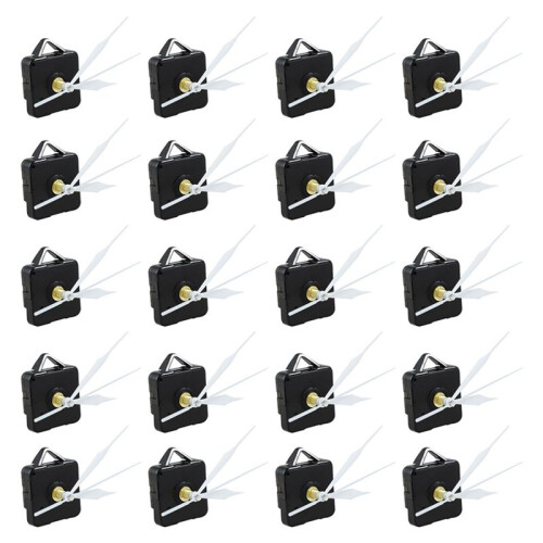 20 Pcs Mains Blanches Mecanisme de Mouvement de Mur de Quartz Mecanisme de Pieces de Rechange 1