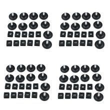 40 ZestawóW 45mm Podstawa Dia Regulowana Stopka PoziomująCa 25mm X 25mm Zestaw WkłAdek do Rur Kwadratowych