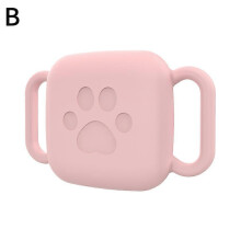 (A)Pet Collar Case Silicone For Tile Mate Tracker 2024 Protective Cover Dog Cat