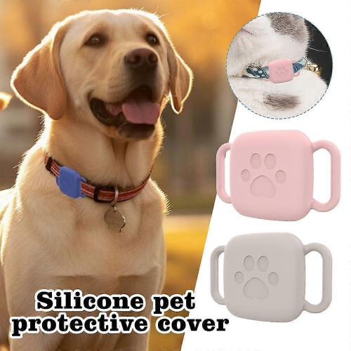 (B)Pet Collar Case Silicone For Tile Mate Tracker 2024 Protective Cover Dog Cat 1