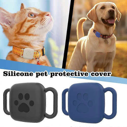 (B)Pet Collar Case Silicone For Tile Mate Tracker 2024 Protective Cover Dog Cat 2