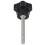 24 Pcs M6 x 50 mm Locking Star-Shaped Plastic  Male Thread Knob Grip 5