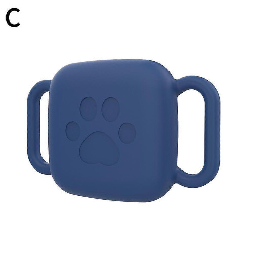 (Blue)Pet Collar Case Silicone For Tile Mate Tracker 2024 Protective Cover Dog Cat