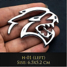 3D Metal Hellcat Logo Badge for Dodge Challenger and Jeep Door or Trunk Decoration