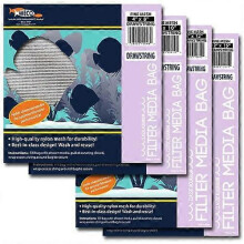 Weco Products Fine Mesh Drawstring Filter Media Bag, White, 1 Each/4 In X 8 in (Pack of 1)