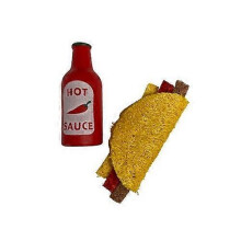 A&E Cage Company Nibbles Spicy Taco Small Animal Chew Toy, 1 Count