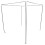 Stainless Steel Canopy Net Frame Set with Brackets for 1.5m Bed, Elegant Bedding Enhancement 1