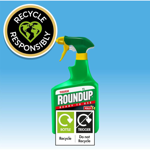 Roundup Tough Weed Killer 1L | Extra Strength Systemic Spray 1