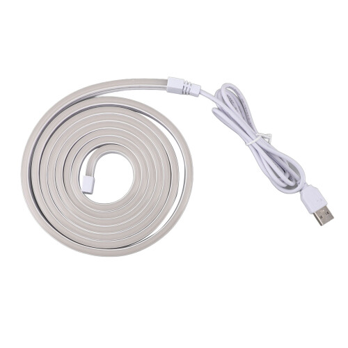 Neon Rope Light 2m / 6.56ft White USB 5V Silicone