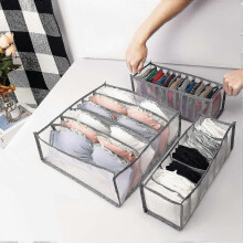 Keep Drawers Tidy with Underwear and Sock Organiser - Folding Storage Box for Closet or Dresser