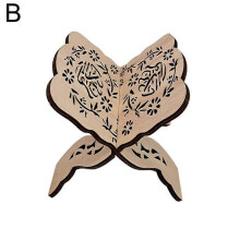 (B) Wooden Quran Holder Bible Stand Prayer Book Bible Stand for Display and Reading