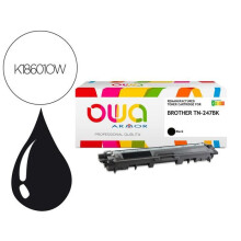Tóner - Q-Connect - TN247BK - Negro - Compatible Brother - 3000 páginas