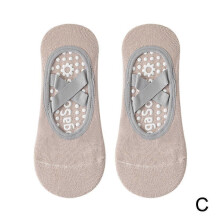 (D 13pcs, Beige) 1Pair Professional Women Yoga Socks Silicone Anti-slip Ballet Pilates Socks