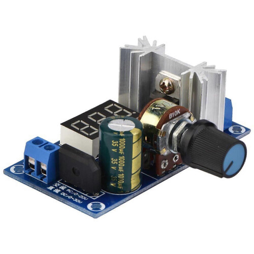 LM317 Adjustable Voltage Regulator Board with Digital Display for Power Supply Projects 2