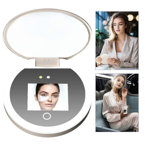 Smart sunscreen detection mirror camera UV test mirror simple portable LED light 2