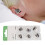 6pcs Click Sleeve Set, Silicone, Black S 16