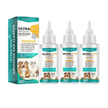 (3pcs)50ml Pet Ear Cleaner Cat Dog Ear Cleaner Ear Wax Remover Non-irritating Ear Cleansing Solution Ear Wash Pet Supplies