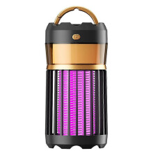 (Plug in models, black) 2000mAh UV Mosquito Lamp USB Rechargeable Model Mosquito Lamp Pest Control Lamp For Home 360 Large Area Silent mosquito trap