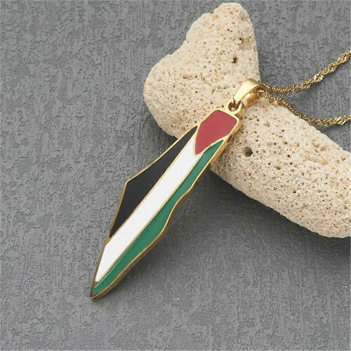 Stainless Steel Bead Chain Unique Design Irregular Gold-plated Palestinian 2