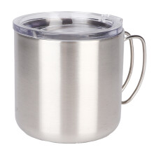 Mug de voyage isotherme double paroi avec poignée, récipient pour boisson thermique, écologique, compatible avec les ustensiles de cuisine en
