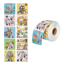 (One size, C) Zootopia ZootopiaNick Design Car Sticker Cute Cartoon Style for Car Decoration Enhances Vehicle Appearance Perfect Gift for Fans