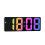 (color06) 6.5" Digital LED Alarm Clock Snooze Display Temperature Time Desk Large Mirror 1