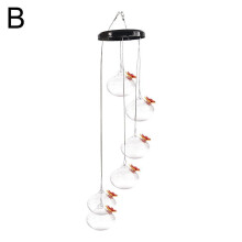 (Green) Charming Wind Chimes Hummingbird Feeders,Wind Chime Hummingbird Feeder