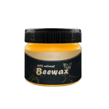 Natural Beeswax Polish for Wooden Furniture and Kitchen Worktops, Enhances Shine in UK Homes