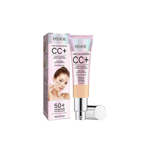 (2x Light)1/2/3pcs Liquid Foundation Cream for Face 30ml High Coverage Makeup Base Sunscreen SPF50+ Waterproof Concealer Makeup Foundation