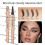 (01) Microblading Tattoo Eyebrow 3D liquid Ink Pen waterproof 4 fork pencil brow UK 3