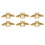 Shoe Clips 6pcs Bee Shape Pearl Alloy 3.5x4.7cm 2