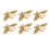 Shoe Clips 6pcs Bee Shape Pearl Alloy 3.5x4.7cm 3