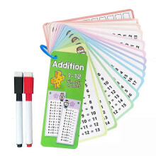 (addition) 17PCS Multiplication Flash Cards 3rd Grade Multiplication Game Flashcards