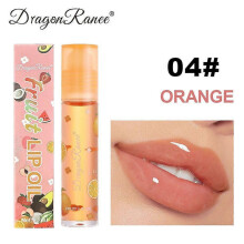 (Orange) Transparent Colorless Lip Oil Fruit Lip Oil Moisturizing Moisturizing Ball Autumn And Winter Lip Balm