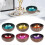 (01 Strawberry,Blue)Coconut Shell Salad Bowl Natural 3