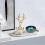 (01 Strawberry,Blue)Coconut Shell Salad Bowl Natural 5