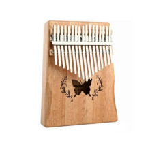 (A) Thumb Piano 17-Keys Solid Wood with Accessories-Handguard Lossless Sound Quality