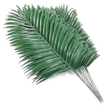 12-Piece Artificial Palm Leaves and Faux Palm Fronds for Tropical Greenery and Hawaiian Decor