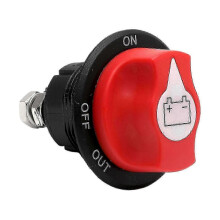 Heavy-Duty 100A Battery Isolator Switch for Safe Vehicle Power Cut-Off in 12V-48V Systems