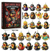 Rock Music Duck Advent Calendar 2025 with Fun Blind Boxes, Ideal for Music Lovers Counting Down to Christmas
