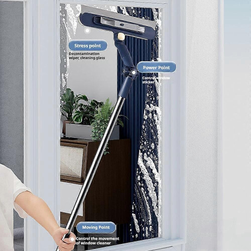 (Basketball) Telescopic window cleaning machine Kit Extendable Pole Adjustable 1