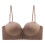 (L, Coffee) Wireless Front Buckle Detachable Shoulder Strap Bra: Thickened For Smaller 1
