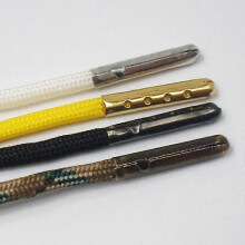 50pcs Metal Aglets DIY Shoelaces Repair Shoe Lace Tips Replacement Gold