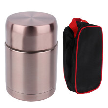 Bouteille isotherme HotColdRetentionThermos en acier inoxydable avec fermeture étanche, rouge, 800 ml, sous vide pour une conservation prolongée du